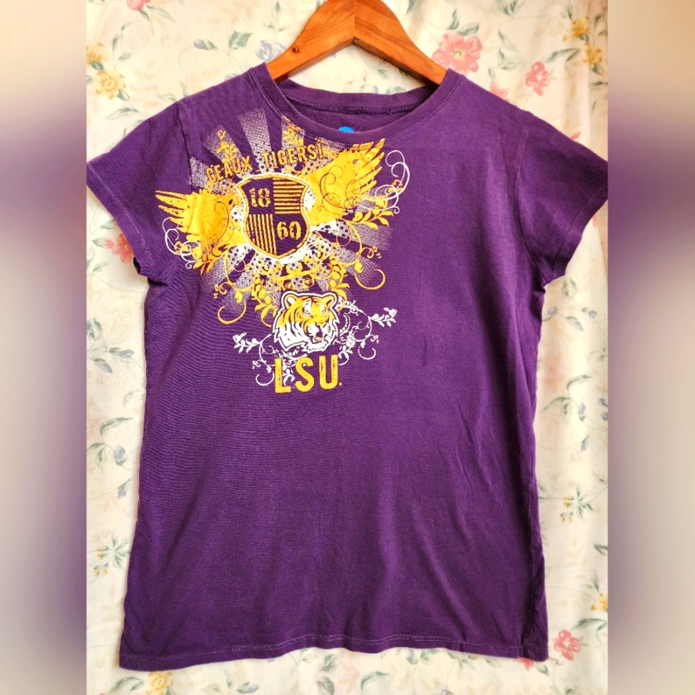 LSU tshirts woman's size L